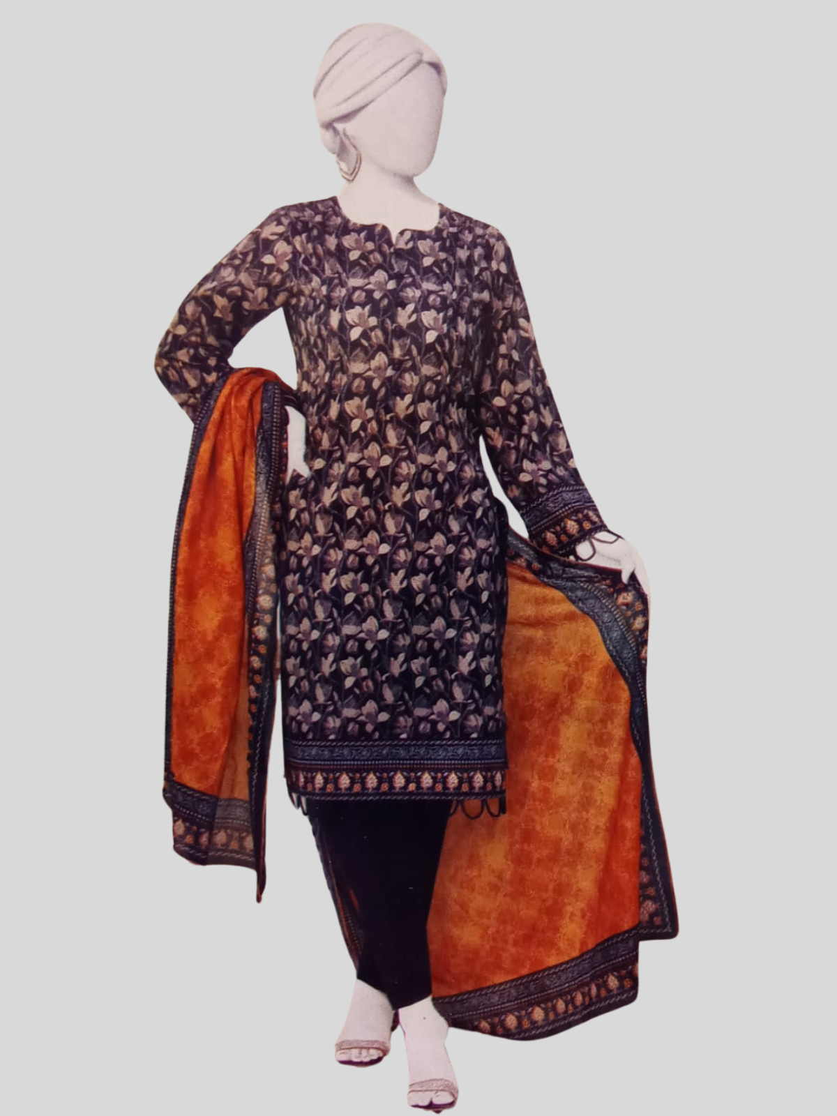 Almeerah 3-PC Printed Unstitched Lawn Suit