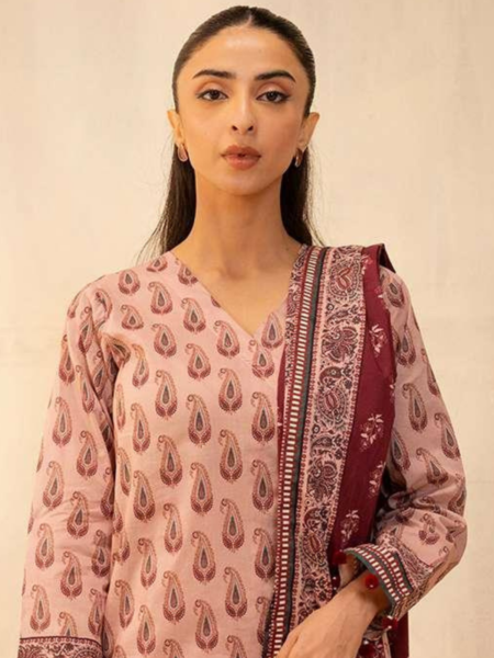 Zellbury 3-PC Digital Printed Unstitched Lawn Suit