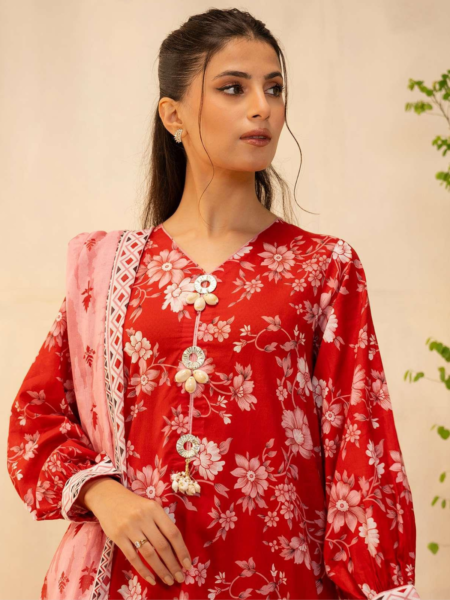 Zellbury 3-PC Digital Printed Unstitched Lawn Suit