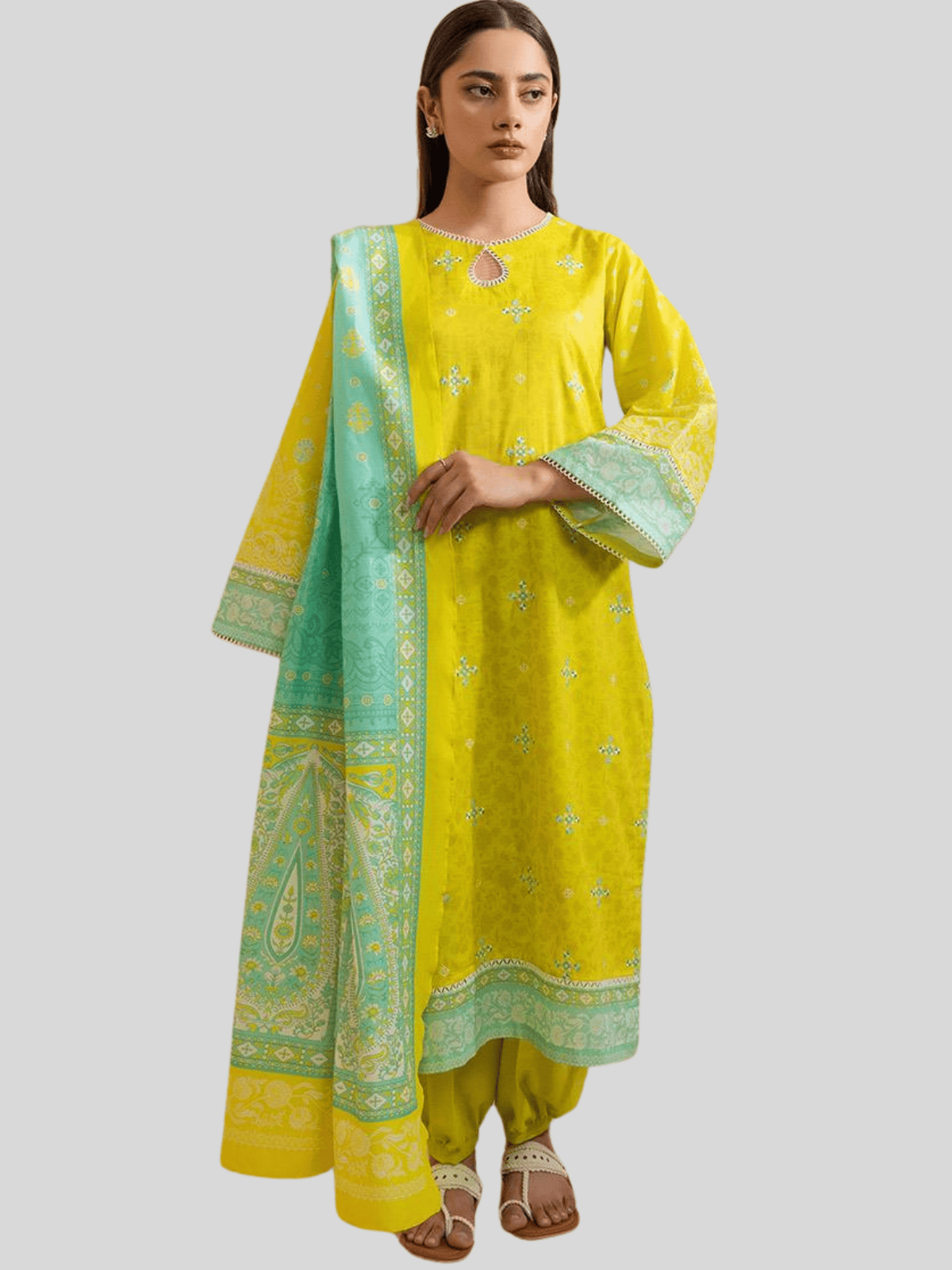 Zellbury 3-PC Digital Printed, Vol 4, Unstitched Lawn Suit, Last and Limited Stock - Image 3