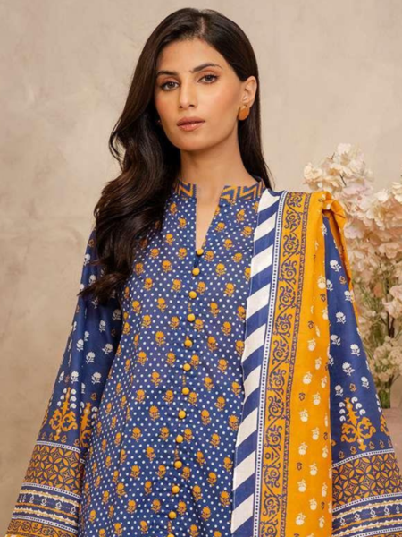 Zellbury 3-PC Digital Printed Unstitched Lawn Suit