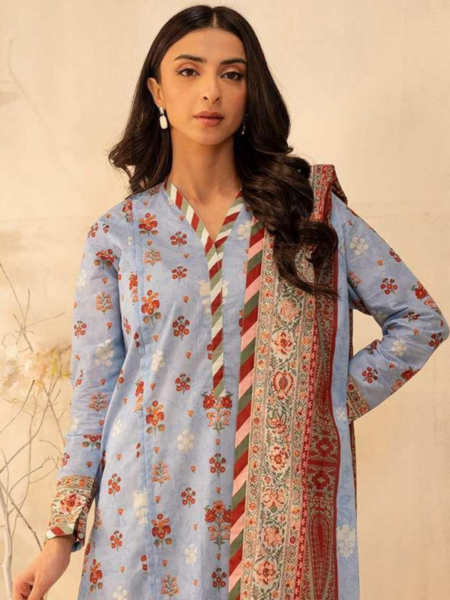 Zellbury 2-PC Digital Printed Unstitched Lawn Suit