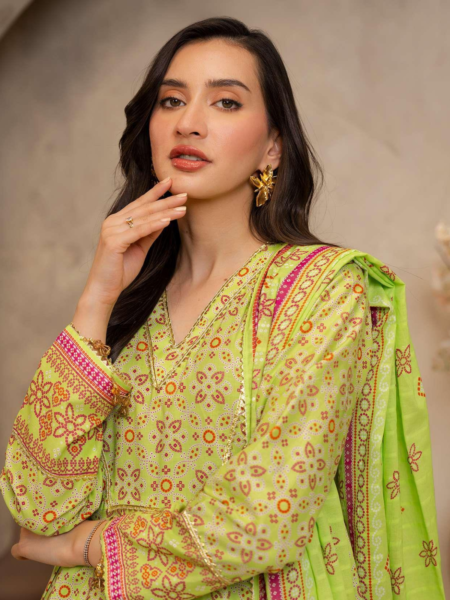 Zellbury 3-PC Digital Printed Unstitched Lawn Suit