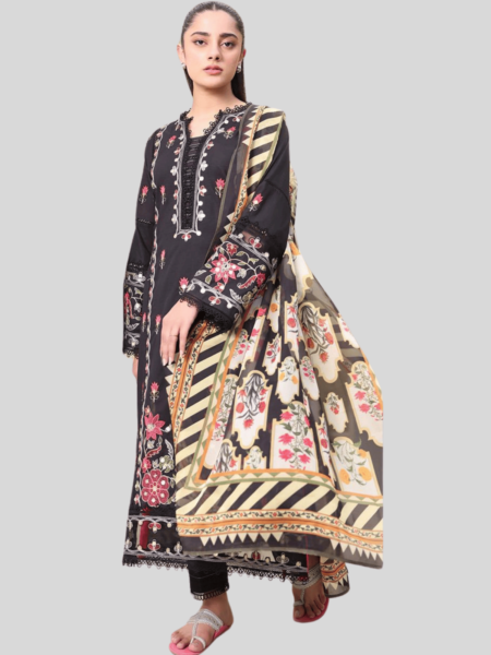 Zellbury 3-PC Digital Printed, Vol 4, Unstitched Lawn Suit, Last and Limited Stock