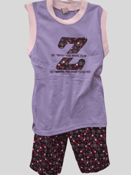 Baba’s Off Shoulder Shirt Shorts