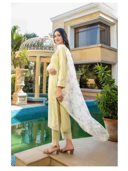 Zimmel By Tawakkal 3-PC Laddies Unstitched Suit