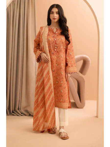 Zellbury 2-PC Digital Printed Vol 5 Unstitched Lawn Suit