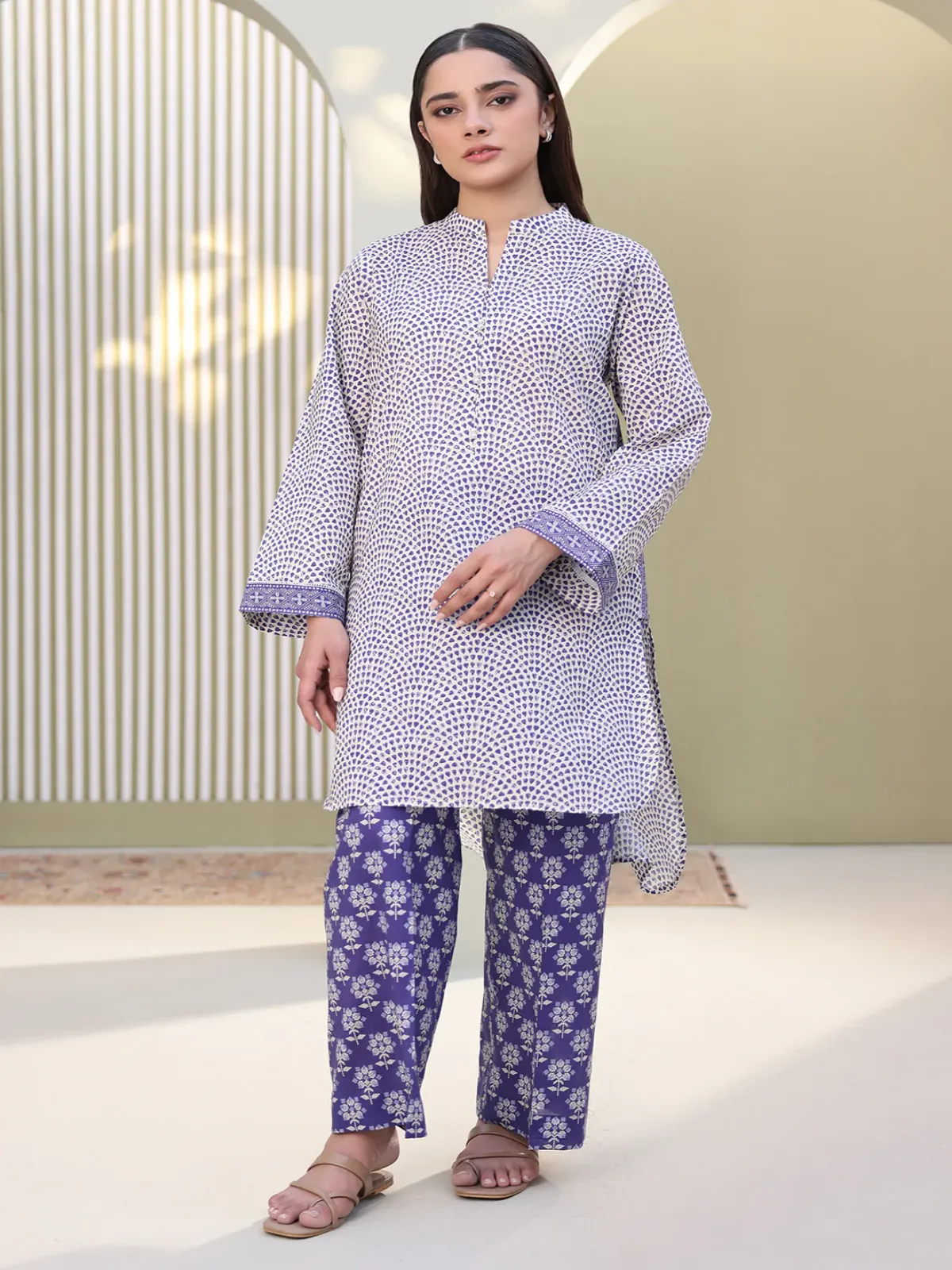 Zellbury 2-PC Digital Printed Vol 6 Unstitched Lawn Suit