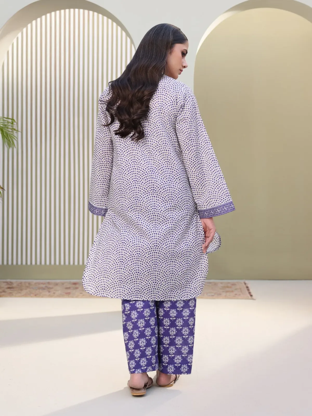 Zellbury 2-PC Digital Printed Vol 6 Unstitched Lawn Suit - Image 2