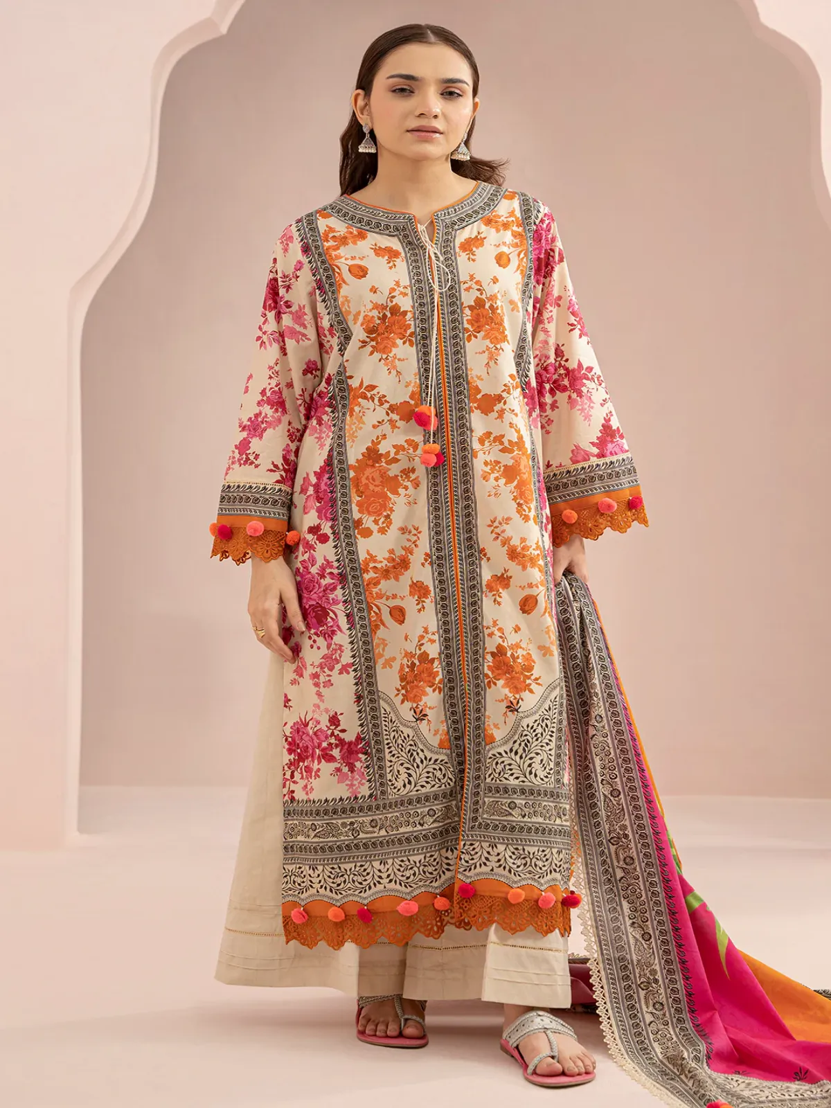 Zellbury 3-PC Digital Printed Vol 6 Unstitched Lawn Suit