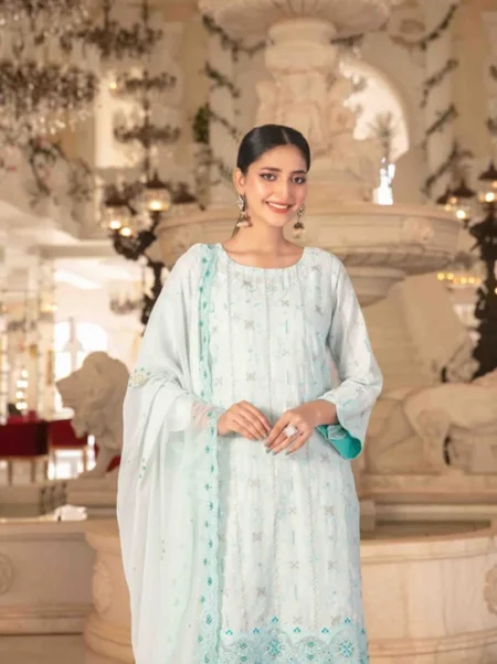Zarna By Tawakkal 3-PC Laddies Unstitched Suit
