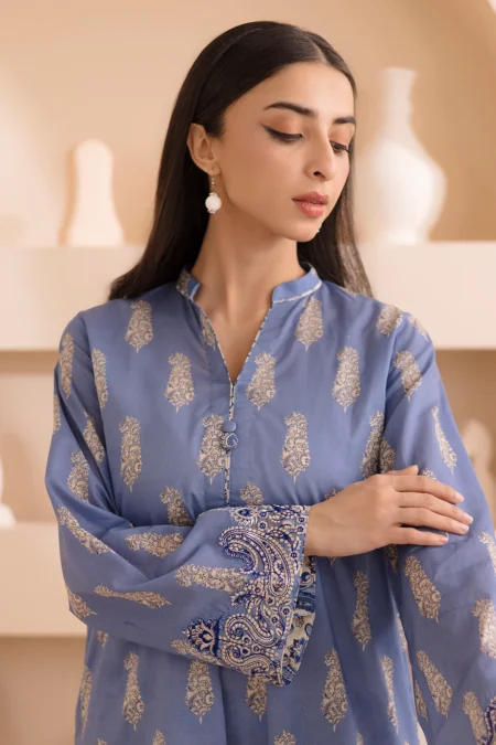 Zellbury 2-PC Digital Printed Vol 7 Unstitched Lawn Suit