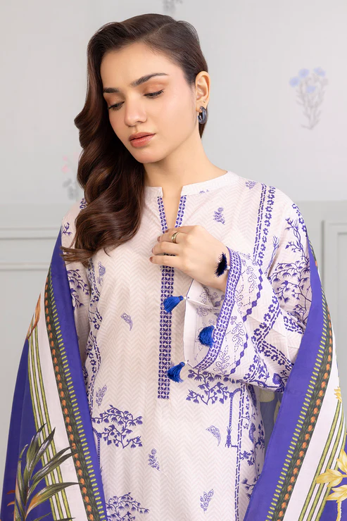 Zellbury 2-PC Digital Printed Vol 7 Unstitched Lawn Suit
