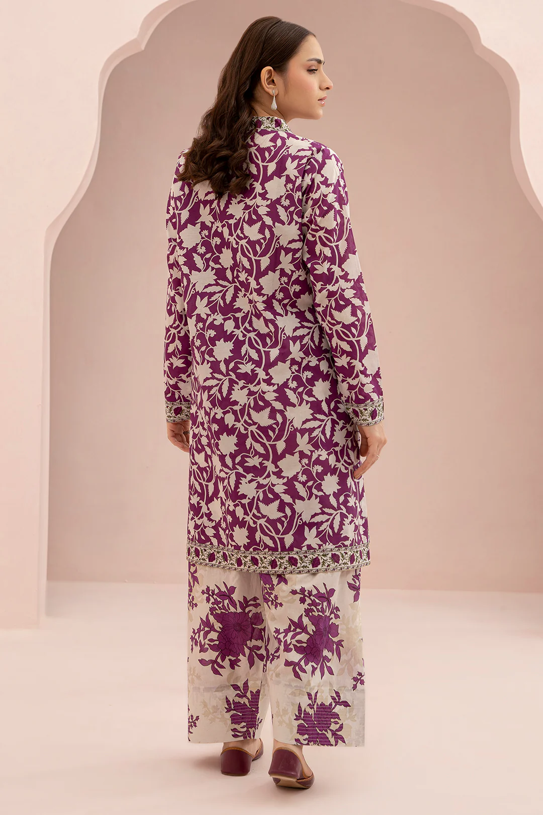 Zellbury 2-PC Digital Printed Vol 7 Unstitched Lawn Suit - Image 2
