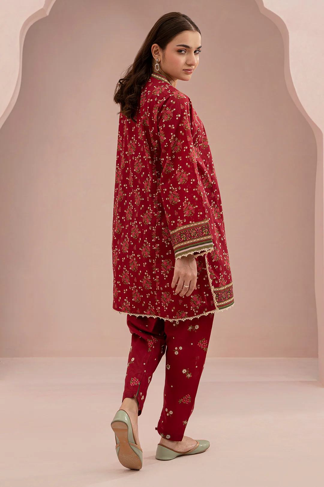 Zellbury 2-PC Digital Printed Vol 7 Unstitched Lawn Suit - Image 2