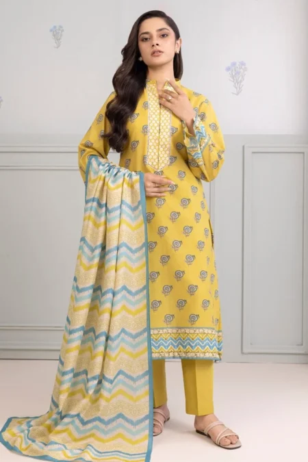 Zellbury 3-PC Digital Printed Vol 7 Unstitched Lawn Suit