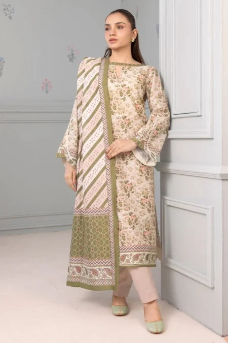 Zellbury 3-PC Digital Printed Vol 7 Unstitched Lawn Suit