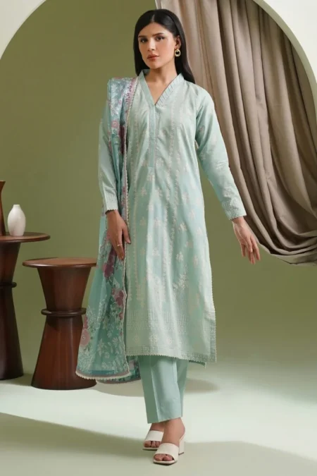 Zellbury 3-PC Digital Printed Vol 7 Unstitched Lawn Suit