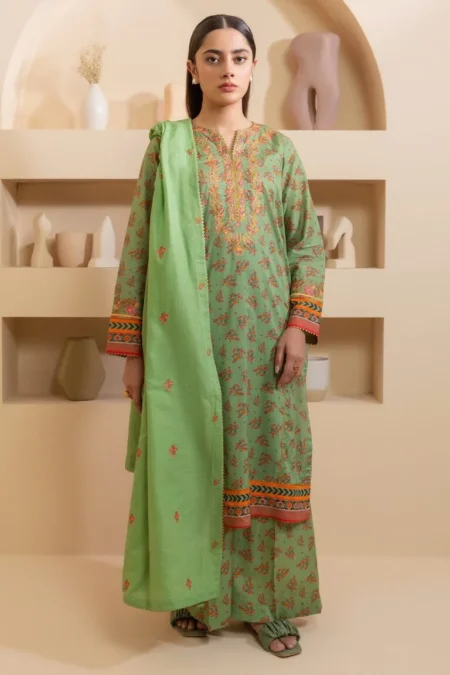 Zellbury 3-PC Digital Printed Vol 7 Unstitched Lawn Suit