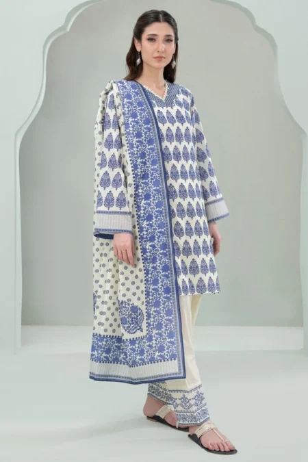 Zellbury 3-PC Digital Printed Vol 7 Unstitched Lawn Suit