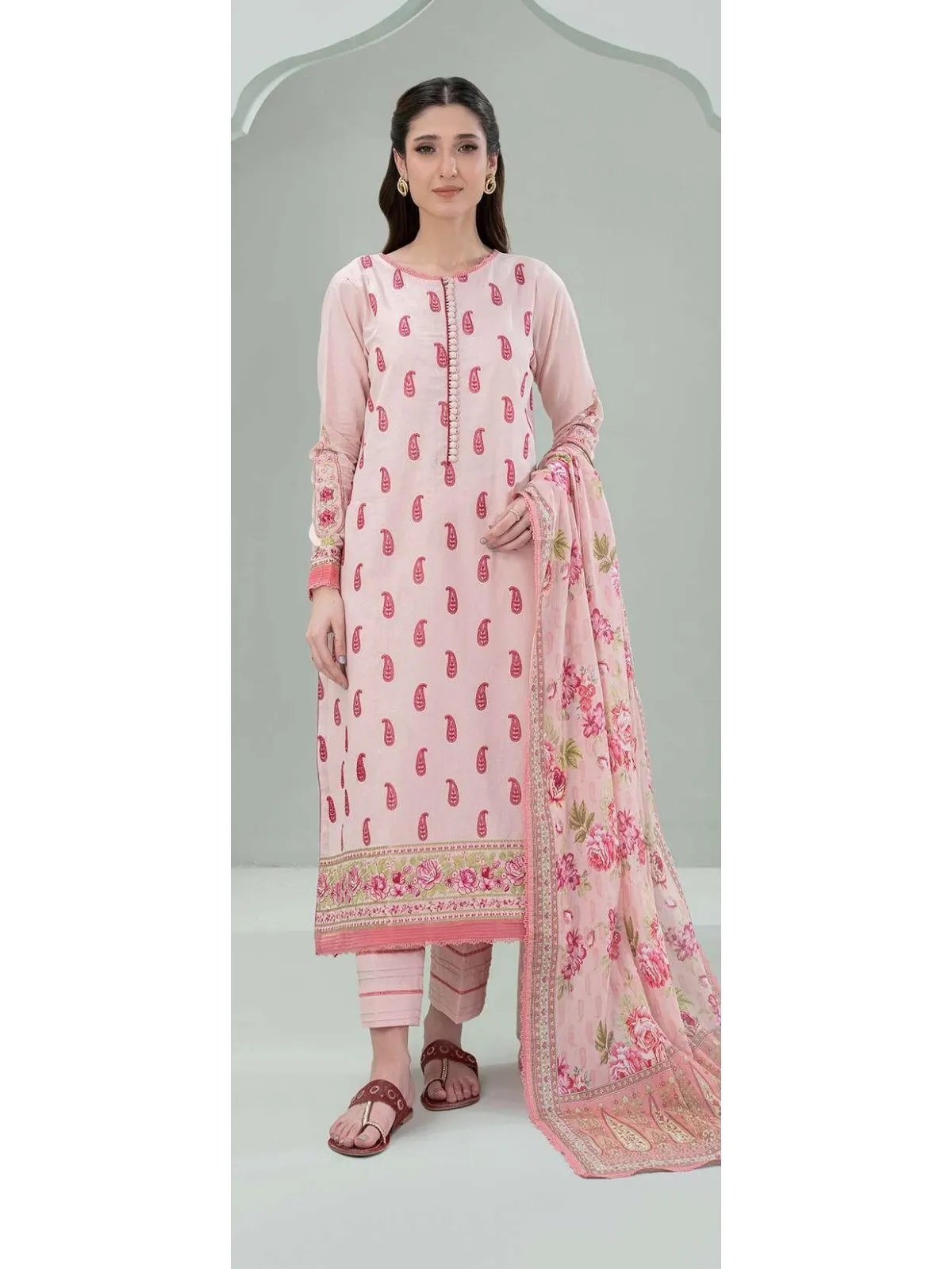 Zellbury 3-PC Digital Printed Vol 8 Unstitched Lawn Suit