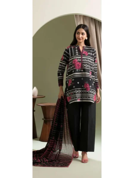Zellbury 3-PC Digital Printed Vol 8 Unstitched Lawn Suit