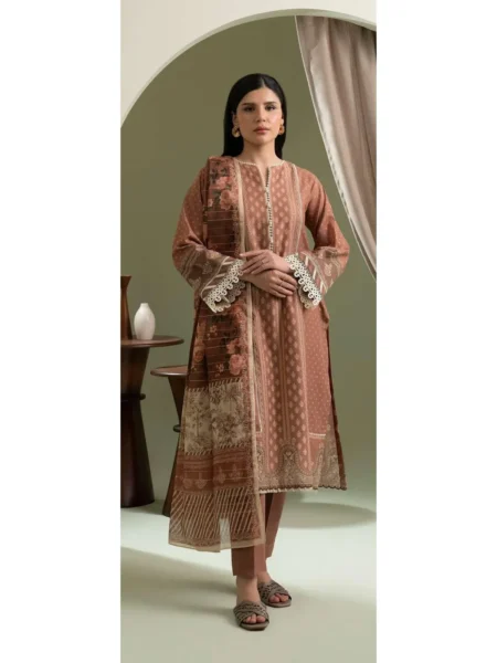 Zellbury 3-PC Digital Printed Vol 8 Unstitched Lawn Suit