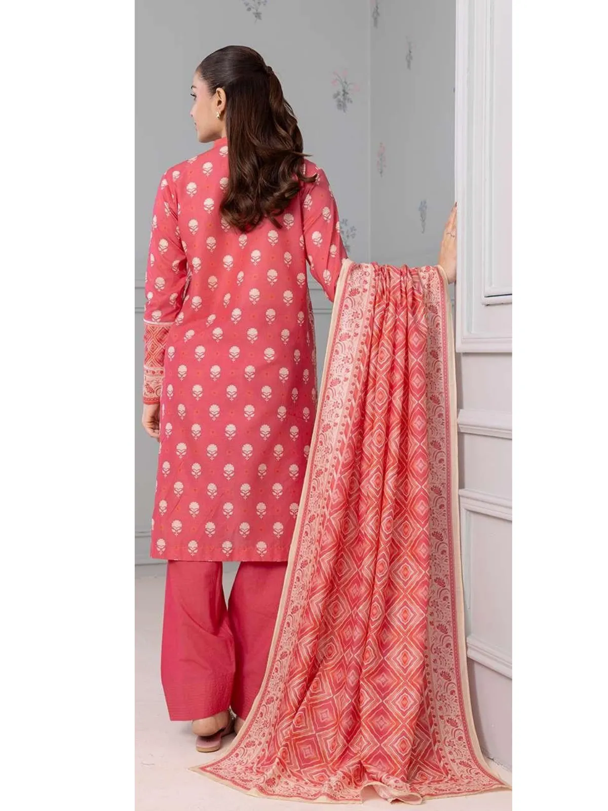 Zellbury 3-PC Digital Printed Vol 8 Unstitched Lawn Suit - Image 2
