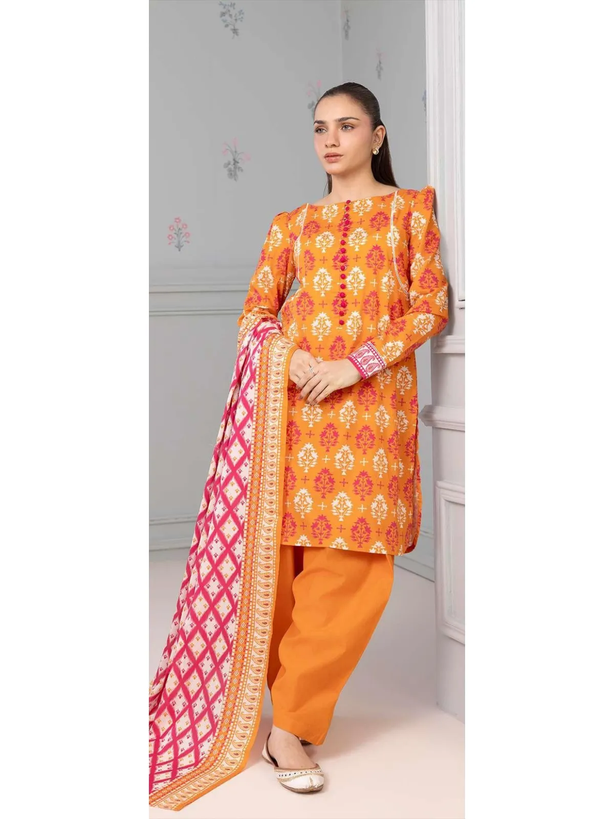 Zellbury 3-PC Digital Printed Vol 8 Unstitched Lawn Suit