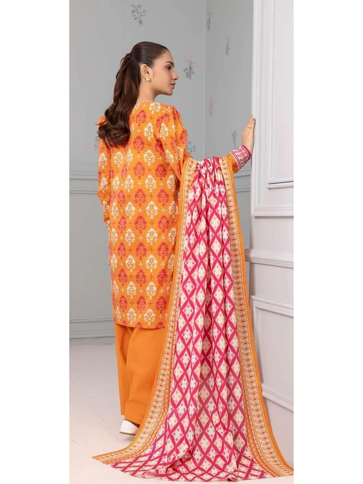 Zellbury 3-PC Digital Printed Vol 8 Unstitched Lawn Suit - Image 2