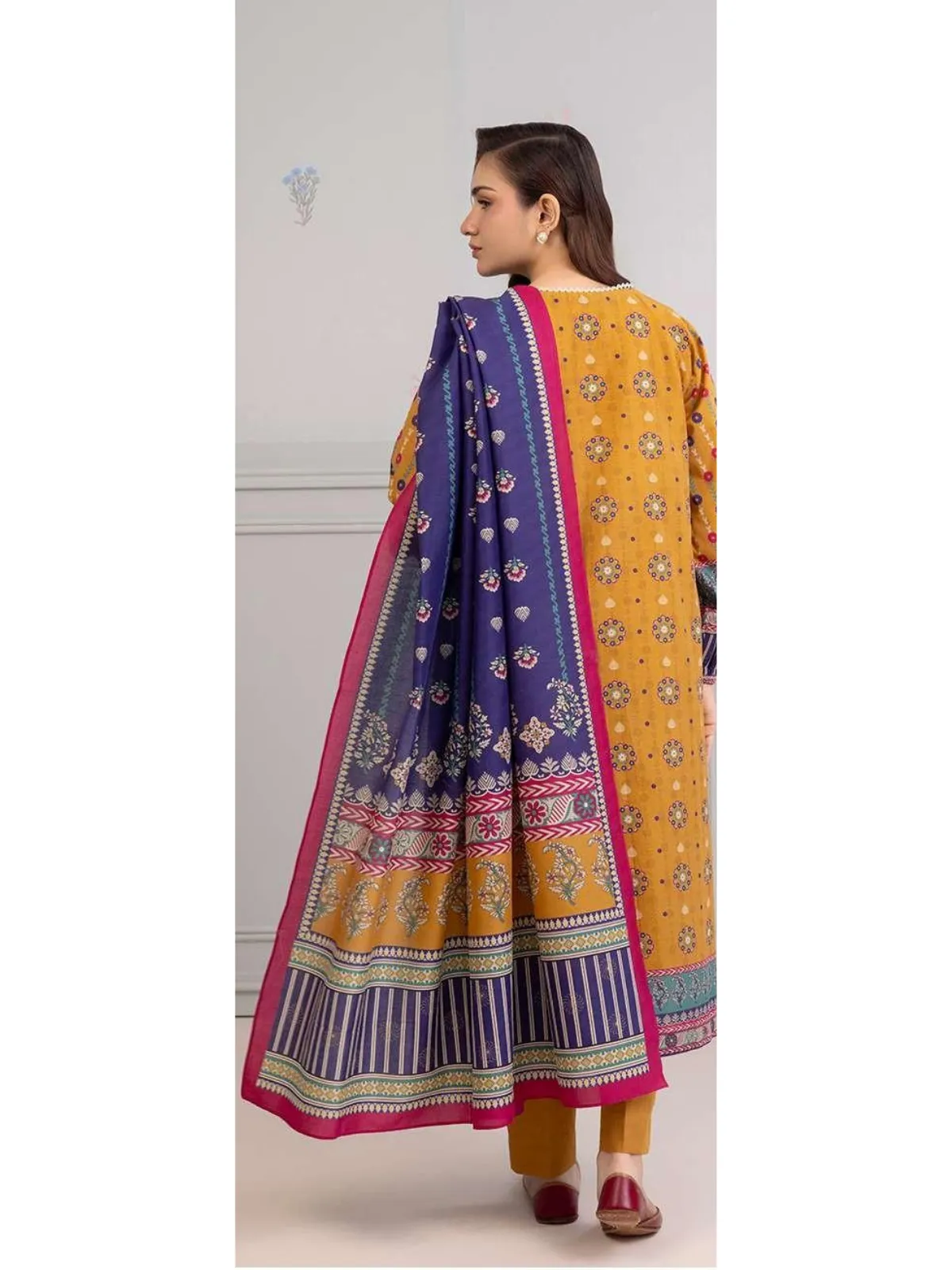 Zellbury 3-PC Digital Printed Vol 8 Unstitched Lawn Suit - Image 2