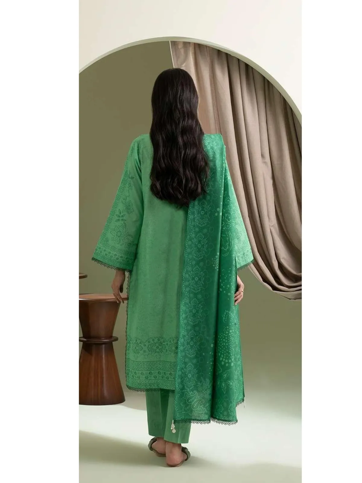 Zellbury 3-PC Digital Printed Vol 8 Unstitched Lawn Suit - Image 2