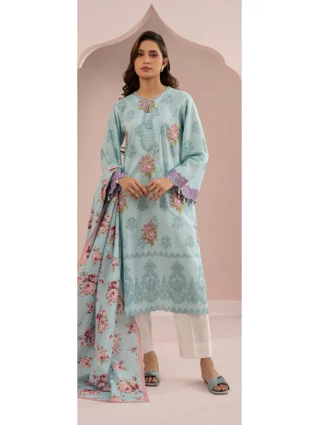 Zellbury 2-PC Digital Printed Vol 8 Unstitched Lawn Suit