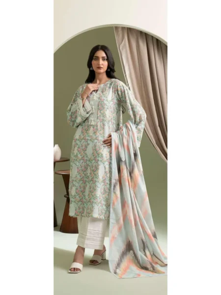 Zellbury 2-PC Digital Printed Vol 8 Unstitched Lawn Suit