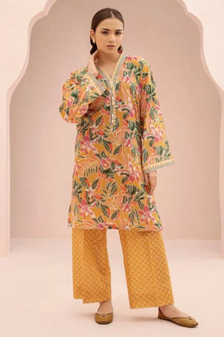 Zellbury 2-PC Digital Printed Vol 9 Unstitched Lawn Suit