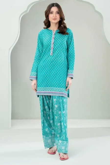 Zellbury 2-PC Digital Printed Vol 9 Unstitched Lawn Suit