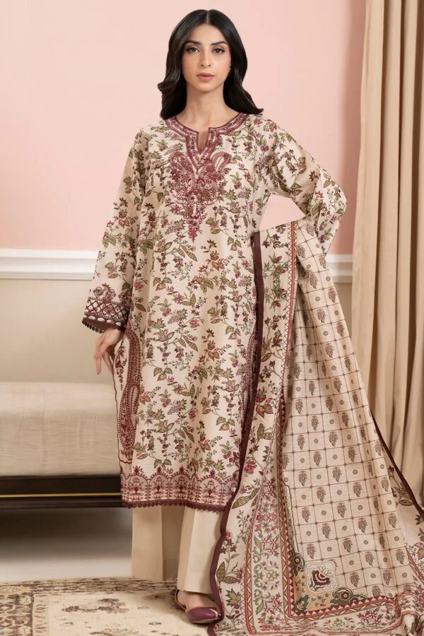 Zellbury 3-PC Digital Printed Vol 9 Unstitched Lawn Suit