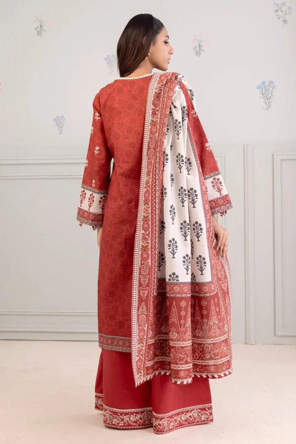 Zellbury 3-PC Digital Printed Vol 9 Unstitched Lawn Suit - Image 2