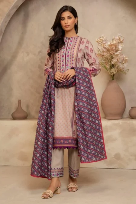 Zellbury 3-PC Digital Printed Vol 9 Unstitched Lawn Suit