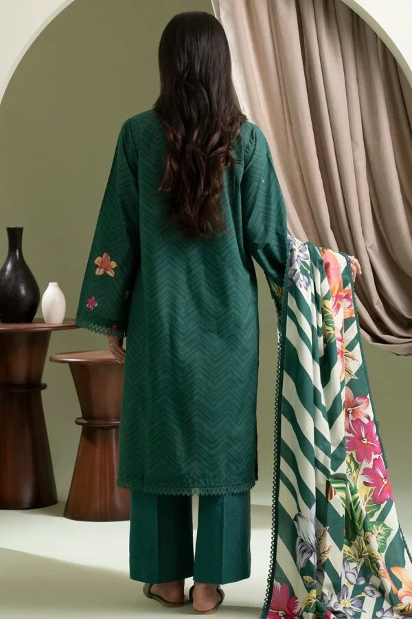 Zellbury 3-PC Digital Printed Vol 9 Unstitched Lawn Suit - Image 2