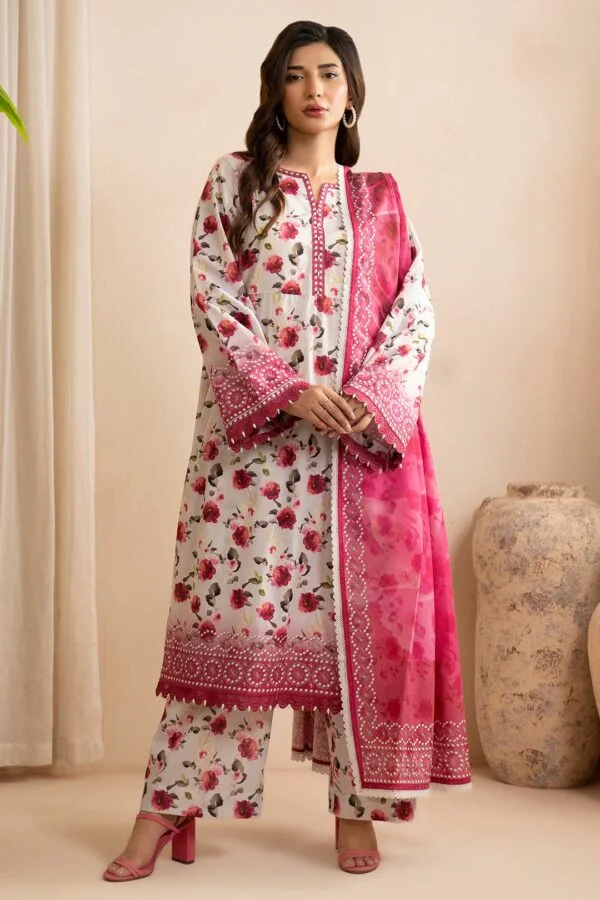 Zellbury 3-PC Digital Printed Vol 9 Unstitched Lawn Suit