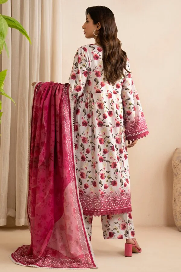 Zellbury 3-PC Digital Printed Vol 9 Unstitched Lawn Suit - Image 2