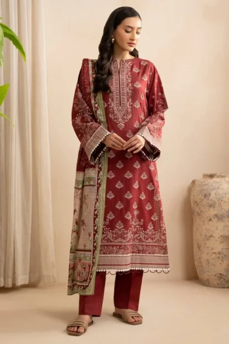 Zellbury 3-PC Digital Printed Vol 9 Unstitched Lawn Suit