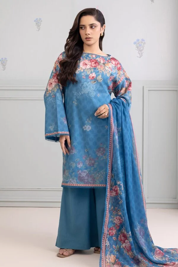 Zellbury 3-PC Digital Printed Vol 9 Unstitched Lawn Suit