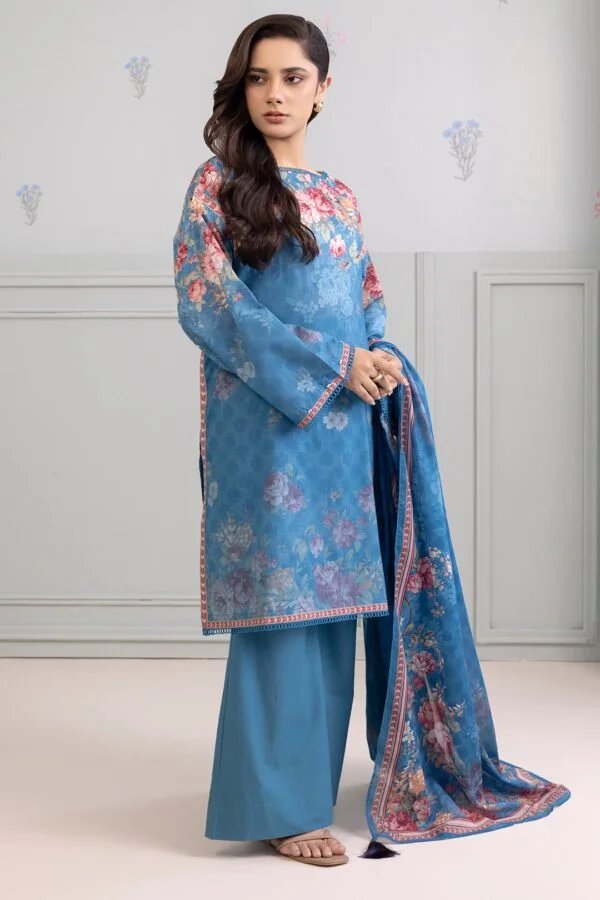 Zellbury 3-PC Digital Printed Vol 9 Unstitched Lawn Suit - Image 2