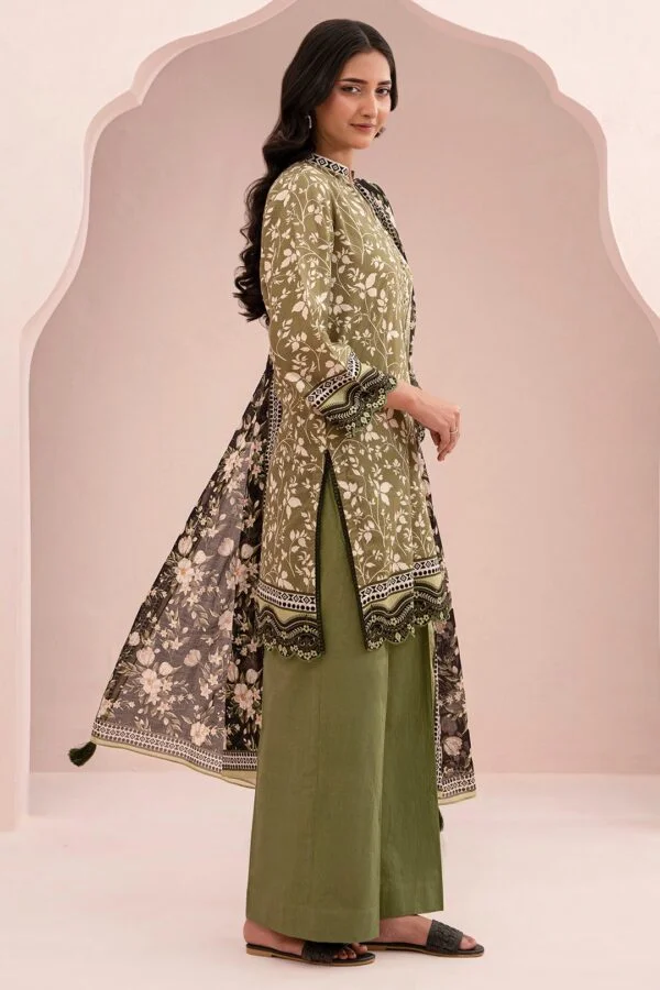 Zellbury 3-PC Digital Printed Vol 9 Unstitched Lawn Suit - Image 2