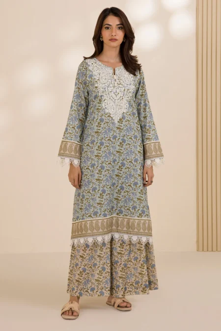 Zellbury 2-PC Digital Printed Vol 9 Unstitched Cotton Suit