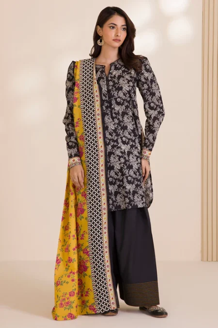 Zellbury 2-PC Digital Printed Vol 9 Unstitched Cotton Suit