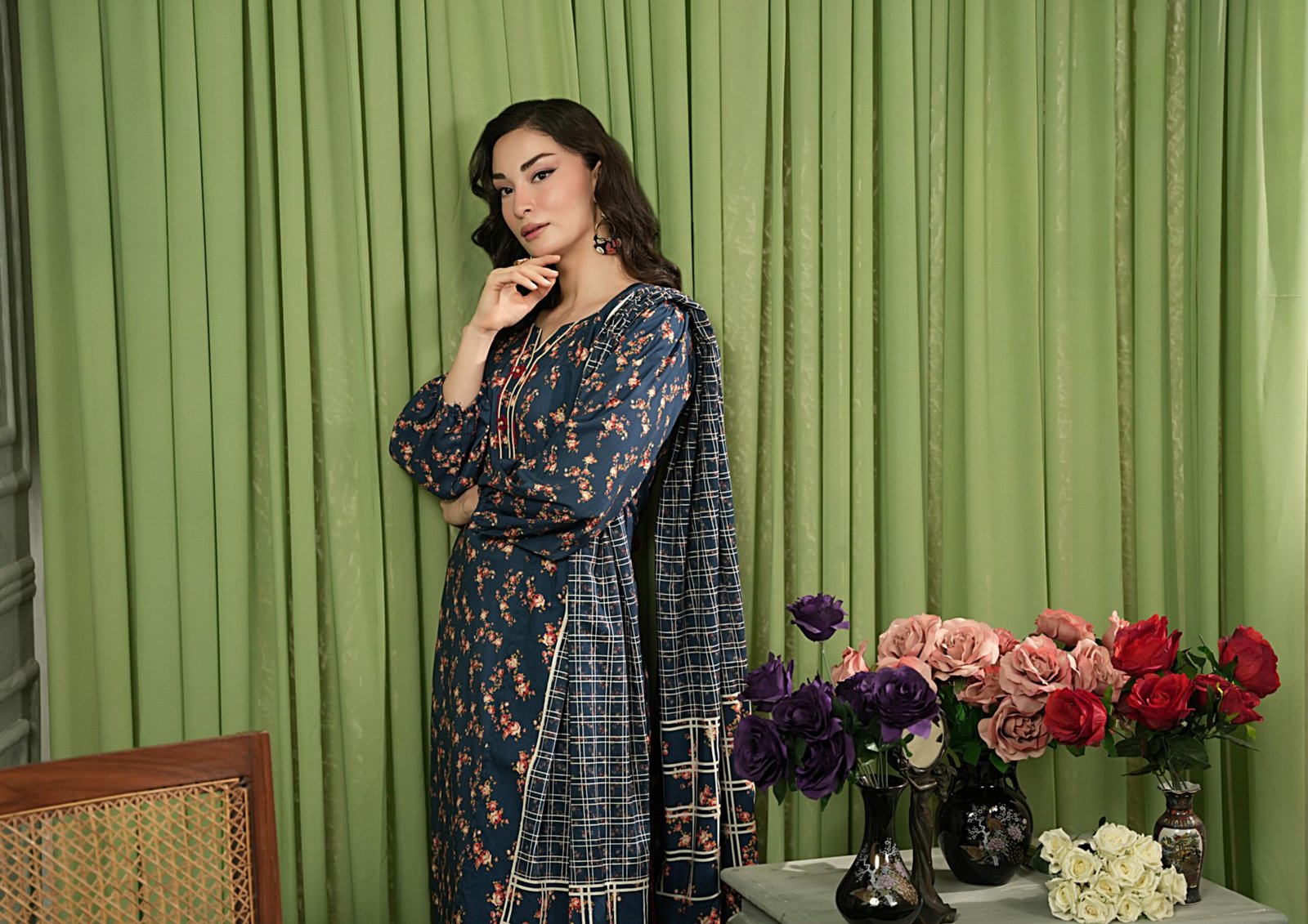 Salina Separates Linen 3-Piece Unstitched Suit - Image 2