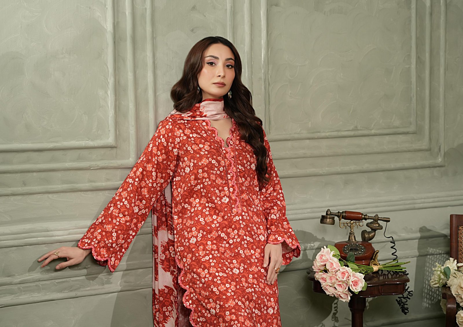 Salina Separates Linen 3-Piece Unstitched Suit - Image 7